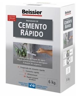 Aguaplast cemento rapido gris 6 kg. - BEIAG772B