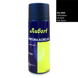 Spray pintura 400 ml. acrylic ral 9005 negro mate