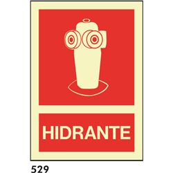 Señal 210x297 pvc 026 536 hidrante - 529