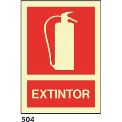 Señal 210x297 pvc 004 501 extintor - 504